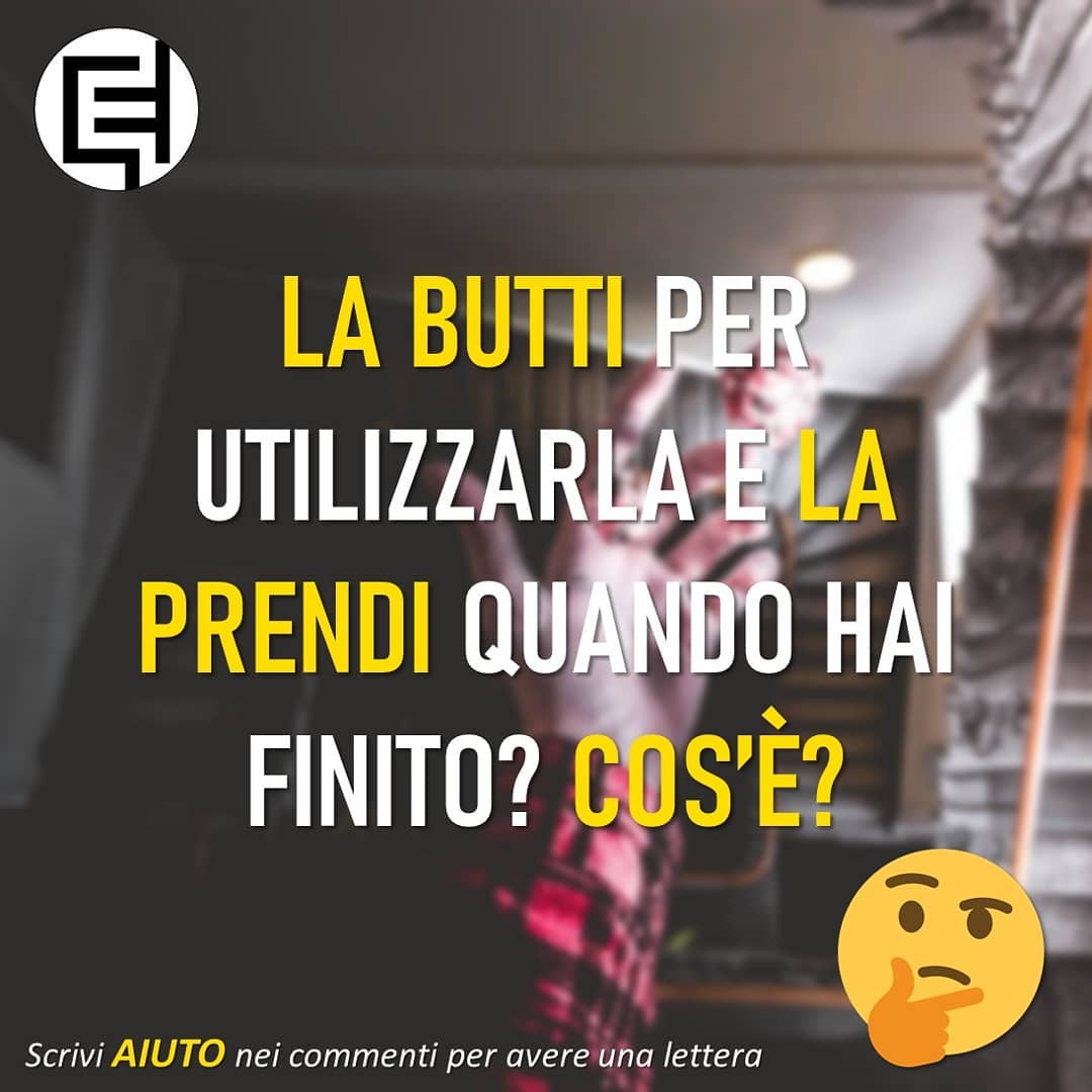 Scopri di più sull'articolo La butti per usarla…