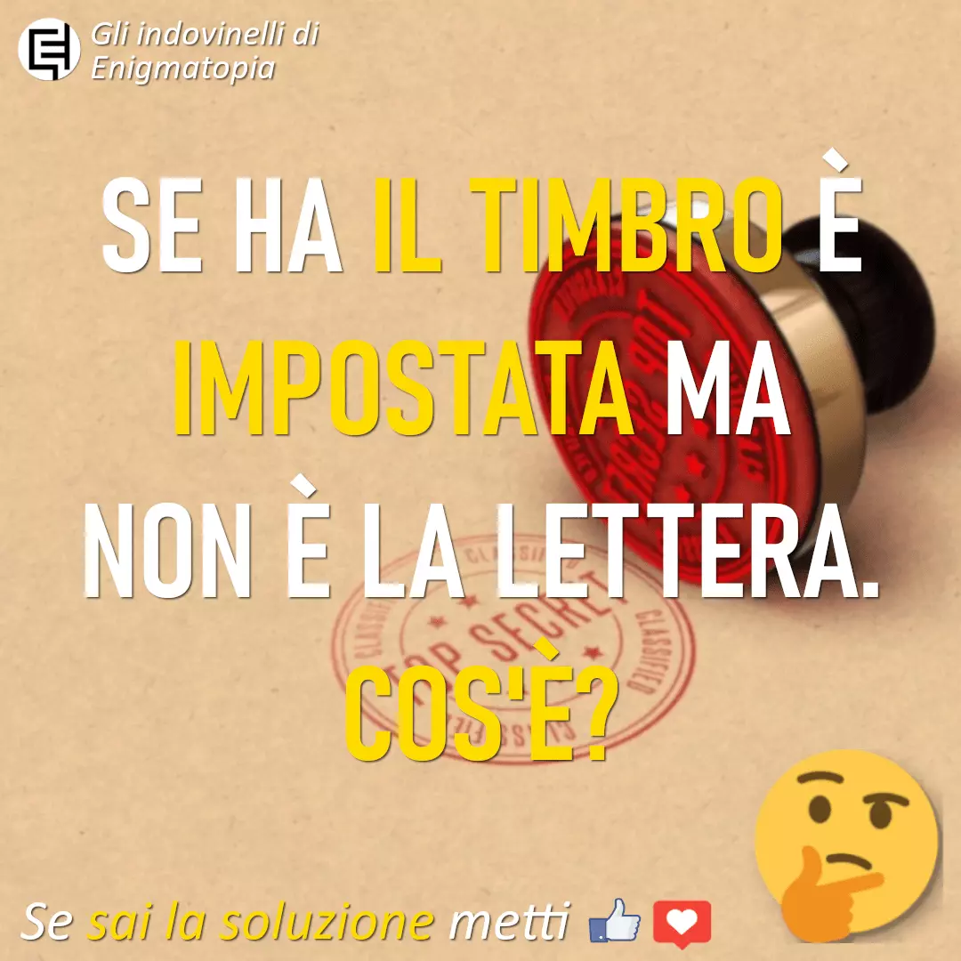 Scopri di più sull'articolo Se ha il timbro è impostata