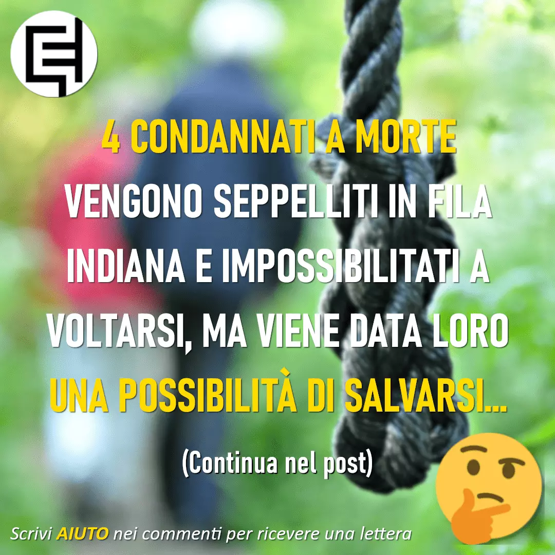 Scopri di più sull'articolo Indovinello dei condannati a morte (o indovinello dei cappelli)