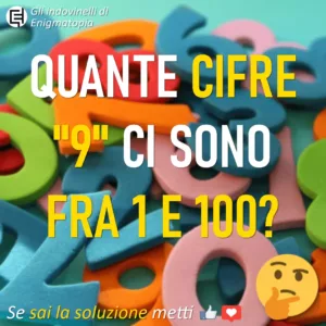 Scopri di più sull'articolo Quante cifre 9 ci sono fra 1 e 100?